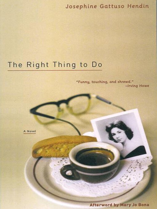 Cover image for The Right Thing to Do